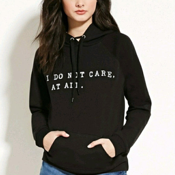 Forever 21 "I do not care, at all." sweater - Picture 1 of 6